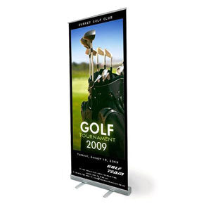 39" x (77" to 83") Wider Lite Retractable Banner Stand with UV Printed Bio-Banner